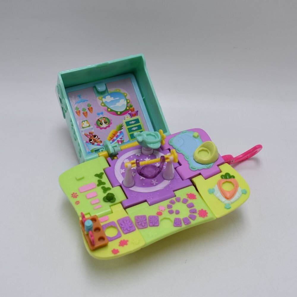 Littlest Pet Shop LPS Teeniest Tiniest Pop-Up Mini Playset Blue No figures